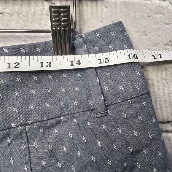 Ann Taylor Curvy Cotton Blend Small Diamond Print Cropped Pants Size 6 - Picture 7 of 11